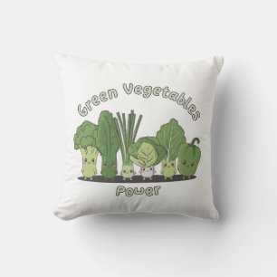 Coussin Puissance des légumes verts