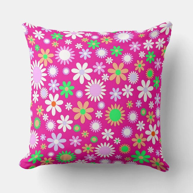 Coussin Puissance rose (Recto)