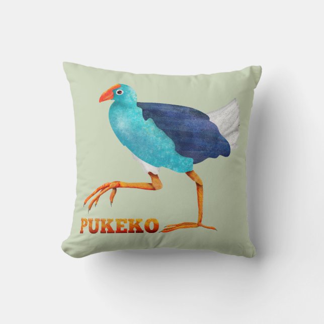 Coussin Pukeko (Recto)