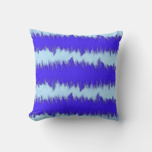 Coussin Pulse Bleu Deux Tons