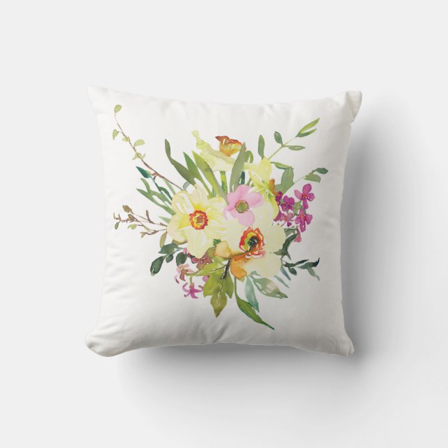 Coussin Pulvérisation de jonquilles  (Recto)