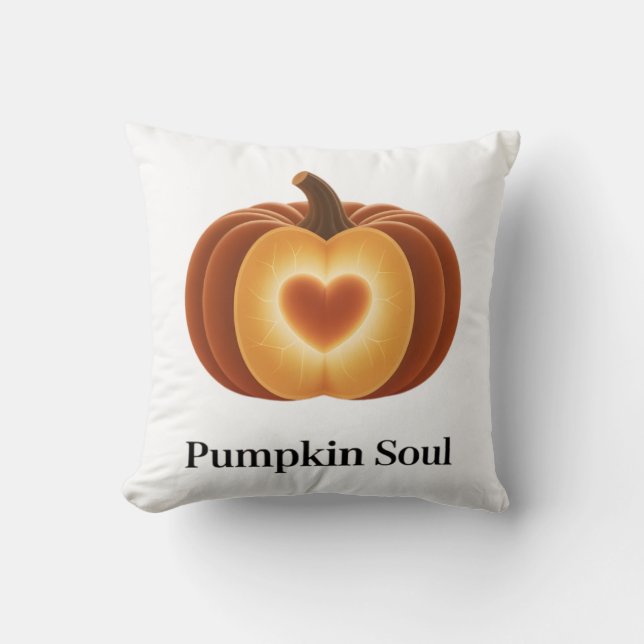 Coussin Pumpkin Soul – Autumn Decor Pillow (Recto)
