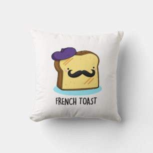 Coussin Pun de pain de pain Funky Toast Français