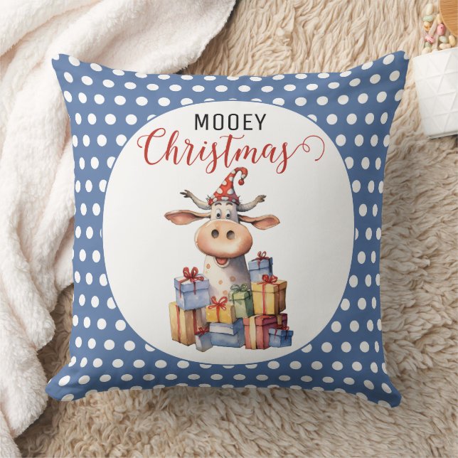 Coussin Pun de vache de Noël (Couverture)