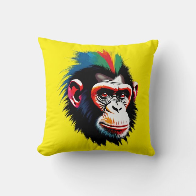 Coussin Punk Chimp (Recto)