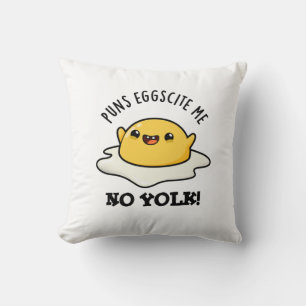 Coussin Puns Oeufs Citer-Moi Non Jaune Drôle Pun Oeufs