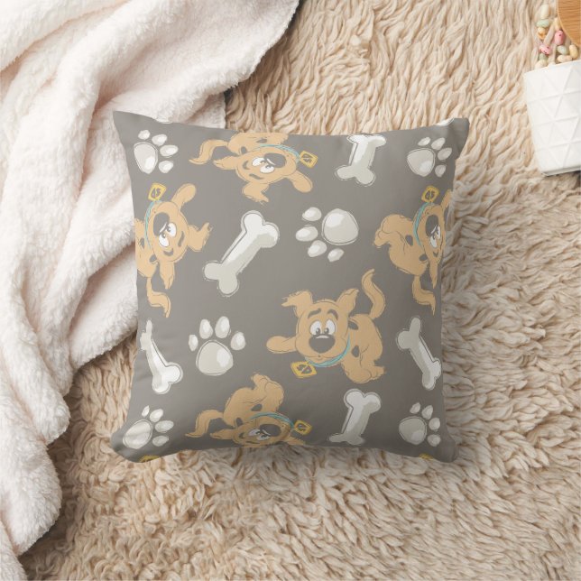 Coussin Puppy Scooby-Doo Bone & Motif Empreinte de patte (Couverture)