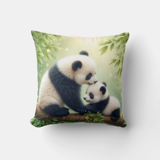 Coussin Purement Pandas (Recto)