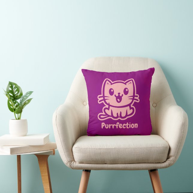 Coussin Purfection, Très Mignonne Chat Anime (Chaise)