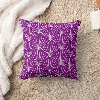 Coussin Purple Art Deco Design