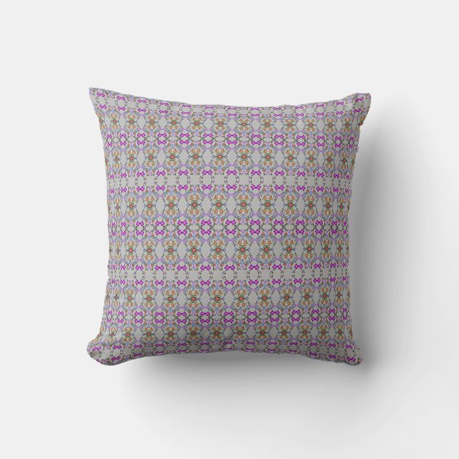 Coussin Purple équilibré et Motif gris pilule (Recto)