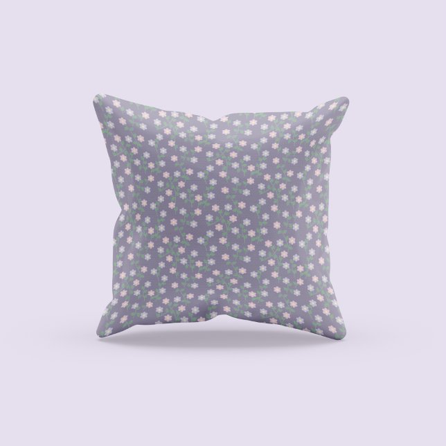 Coussin Purple Floral (Créateur téléchargé)