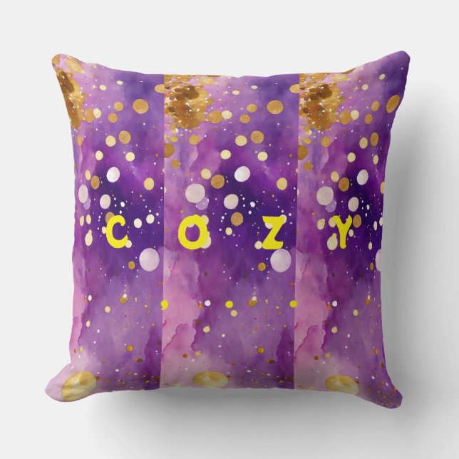 Coussin "Purple Gleam : Séquin Sparkling Elegance" ? (Recto)