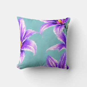 Coussin Purple Lilly du Motif de la Vallée