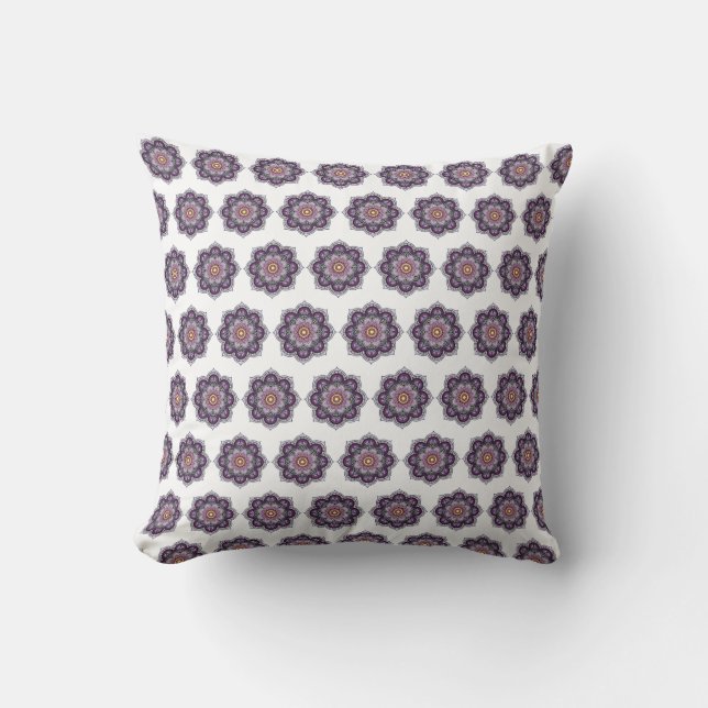 Coussin Purple Paisley (Recto)