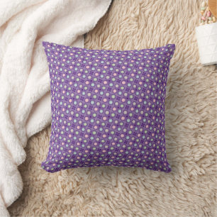Coussin Purple Pastel Motif moderne réversible