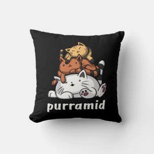 Coussin Purramid Chat Pyramides Cute Kitten