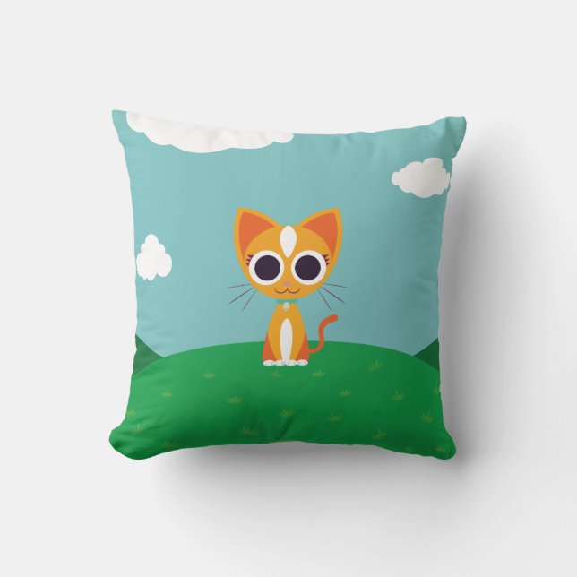 Coussin Purrl le chat (Recto)