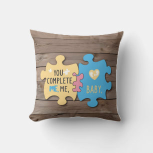 Coussin Puzzle Love : ‘You Complete Me, Baby’