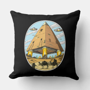 Coussin Pyramides égyptiennes Aliens UFO Conspiration Annu