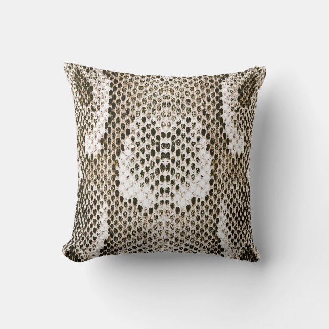Coussin Python Skin : Design Motif animal (Recto)