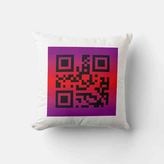 Coussin QR Code® dit : HAPPY EASTER (Recto)