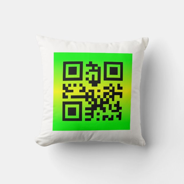 Coussin QR Code® dit : MERCI (Recto)