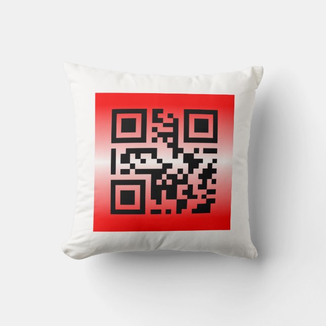 Coussin QR Code® Dit : VOUS ÊTES AMOUREUX (Recto)