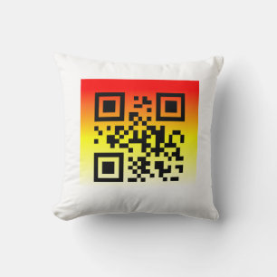Coussin QR Code® Dit : VOUS ÊTES INVITÉ