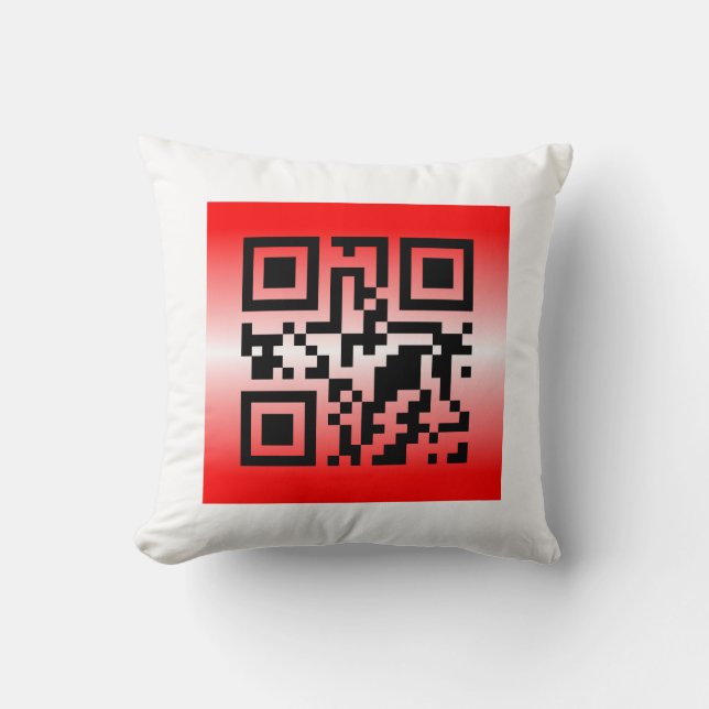 Coussin QR Code® : JE VOUS AIME (Recto)