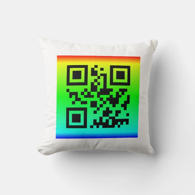 Coussin QR Code® : MERCI POUR VOTRE AIDE (Recto)