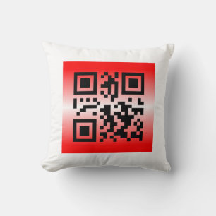 Coussin QR Code® : PENSEZ À VOUS