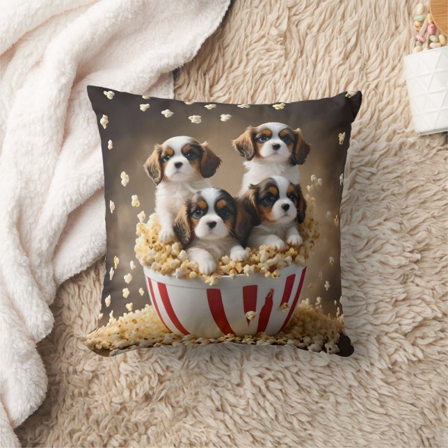 Coussin Quads Cavalier Espagnol Chipies Dans Le Popcorn, (Couverture)