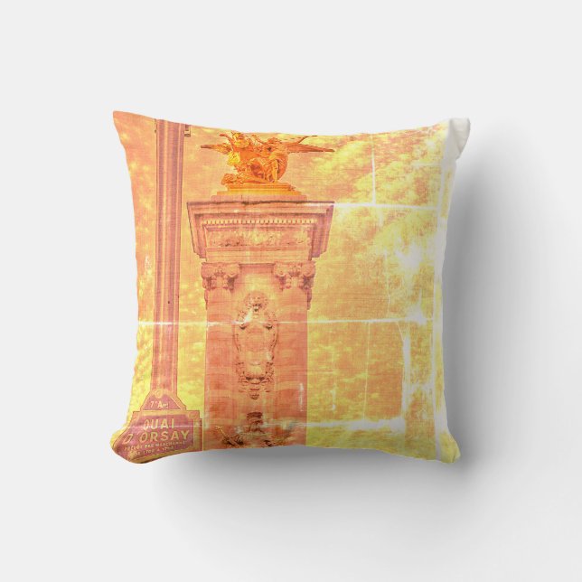 Coussin Quai d'Orsay Pont Alexandre III Paris (Recto)