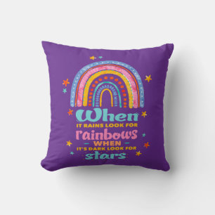 Coussin Quand Il Pleut, Cherchez Les Arcs-En-Ciel