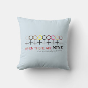 Coussin Quand Il Y A Neuf Devis De Justice Ginsburg RBG