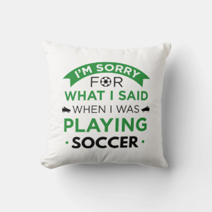 Coussin Quand Je Jouais Au Football