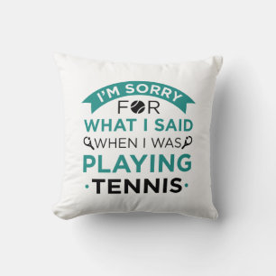 Coussin Quand Je Jouais Au Tennis