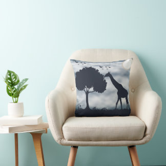 Coussin Quand la Lune murmure à la Giraffe