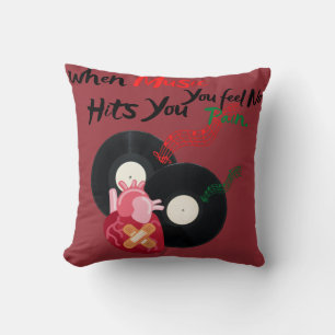 Coussin quand la musique vous frappe, vous ne ressentez au
