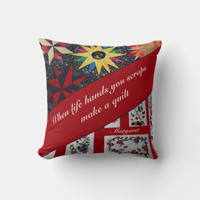 Coussin Quand La Vie Vous Donne Des Chiffons Faites Un Pat (Recto)