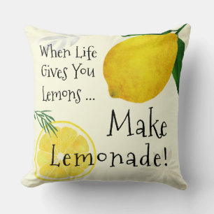 Coussin Quand La Vie Vous Donne Des Citrons, Faites De La 