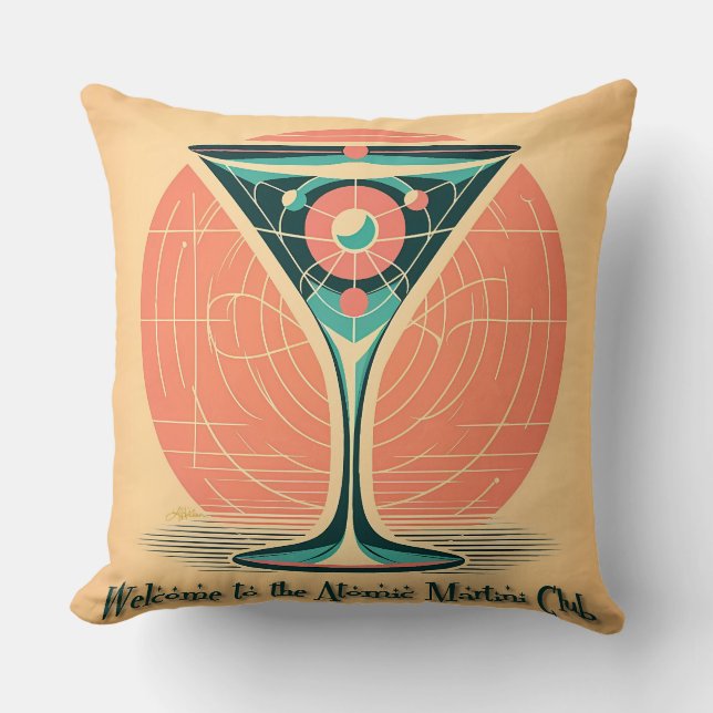 Coussin Quantum Entanglement Atomic Martini Club Cocktail (Recto)