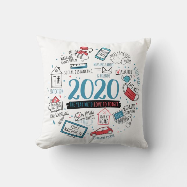 Coussin Quarantine 2020 Activités commémoratives (Recto)