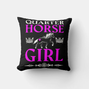 Coussin Quarter Horse Girl