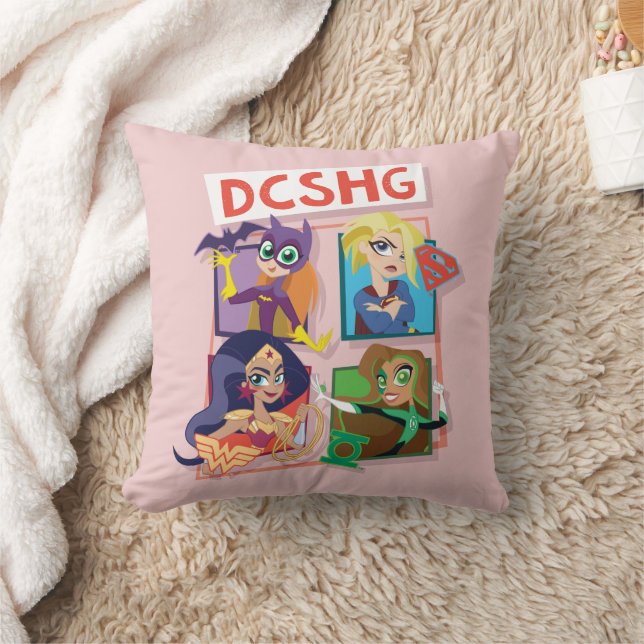 Coussin Quartet Filles DC Super Hero (Couverture)