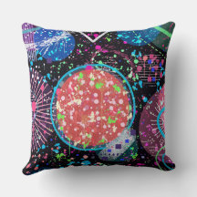 Quartier galactique : carte postale d'art abstrait