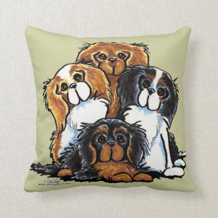 Coussin Quatre Cavalier King Charles Spaniels