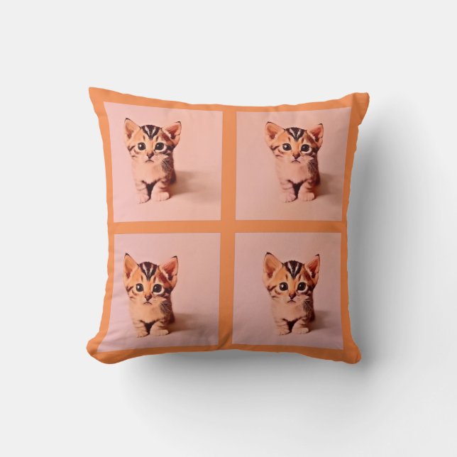 Coussin Quatre d'un genre Kitten Cuteness (Recto)