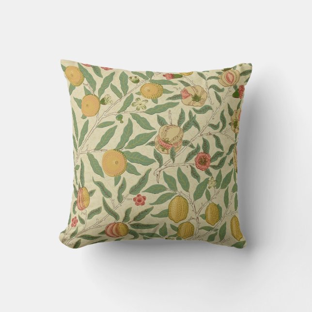 Coussin Quatre fruits, William Morris (Recto)